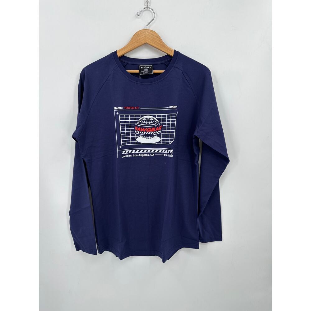 RawGear World Wide performance Long Sleeve Tee Shirt size large NWT